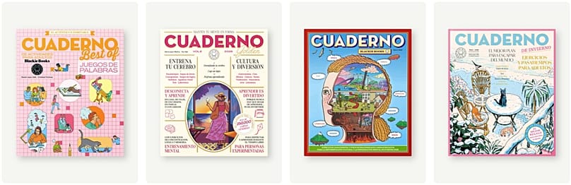 A selection of the notebooks sold by the publisher Blackie Books