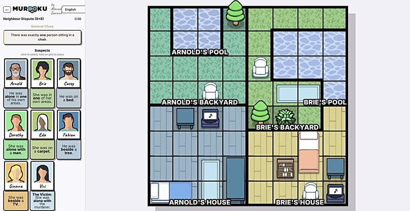 Online version of Murdoku