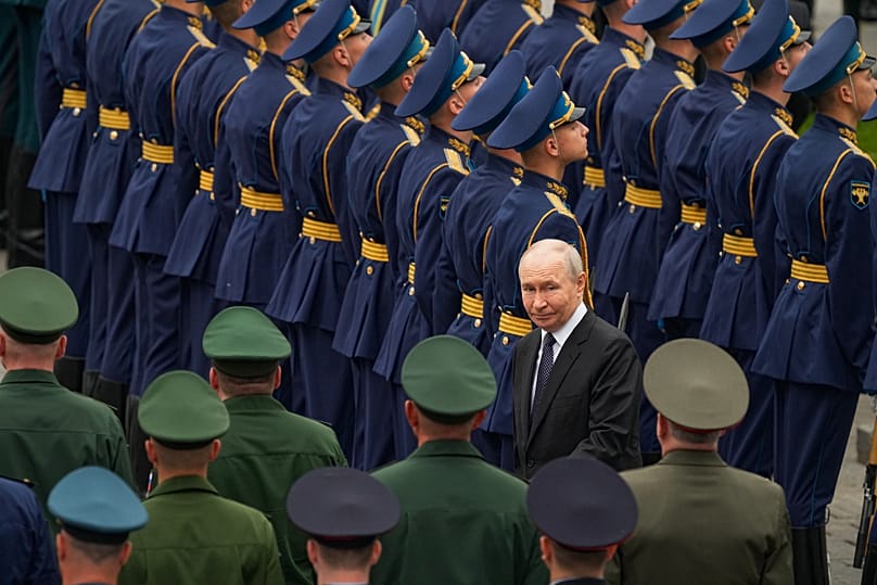 FILE: Vladimir Putin arrives at a wreath-laying ceremony marking the 85th anniversary of the Nazi German invasion into Soviet Union in World War II, Moscow, June 22, 2026.