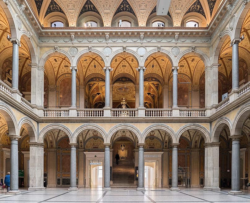 The inner courtyard of the Museum of Applied Arts in Vienna, 3 September, 2018