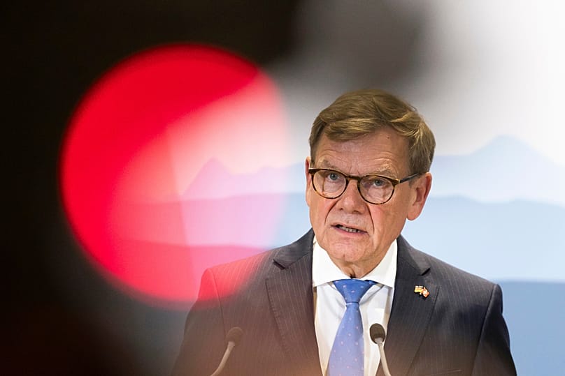 German Foreign Minister Johann Wadephul speaks during a press conference in Bern, 19 August, 2026