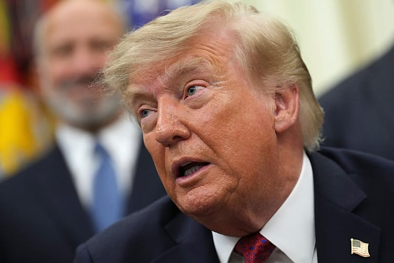 US President Donald Trump speaks in the Oval Office of the White House, 31 August, 2026