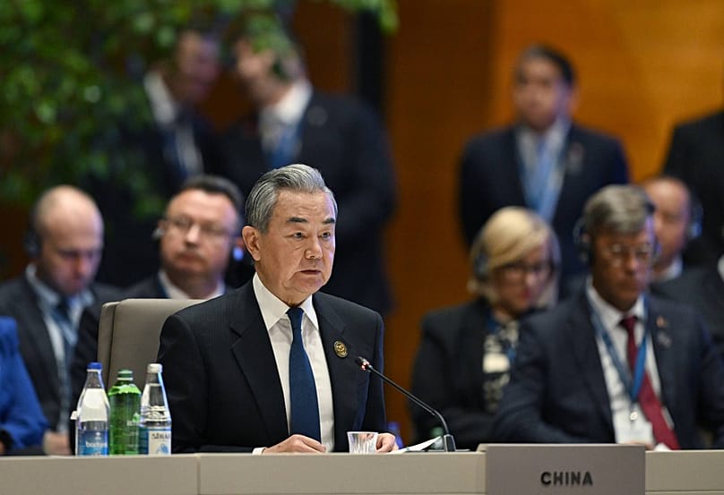 Chinese Foreign Minister Wang Yi, during CICA Summit in Baku, Azerbaijan
