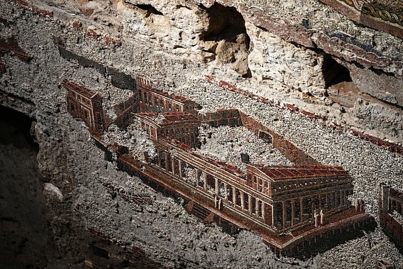 A section of the mosaic 