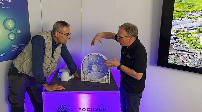 “I’m optimistic that we’ll solve all remaining challenges”, Focused Energy VP Ulrich Sigel  (at the right) tells Euronews Earth (left).