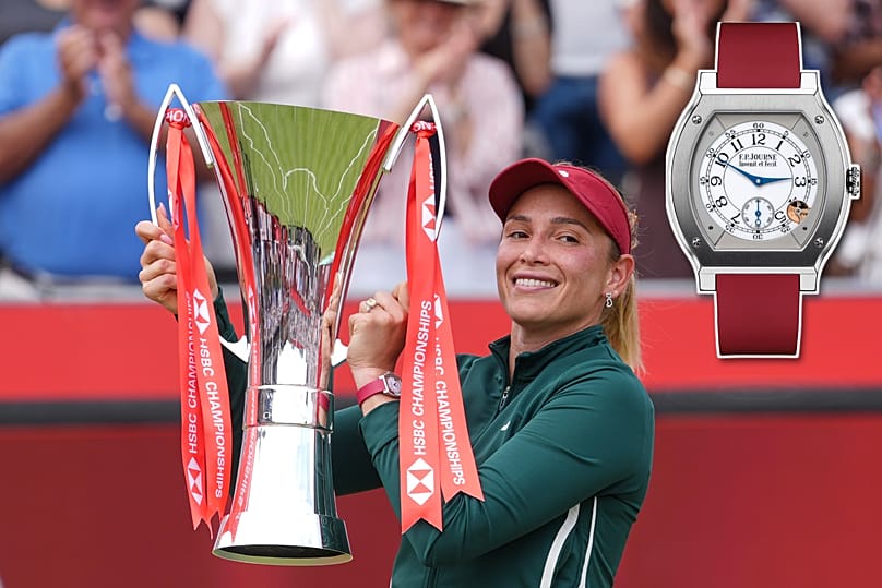 Queen's Club champion 2026: Donna Vekić's FP Journe Elégante is more of a niche watch and particularly appreciated by keen collectors, London, 14 June