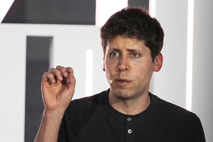 FILE. OpenAI CEO Sam Altman speaks in Abu Dhabi, UAE, June 2023