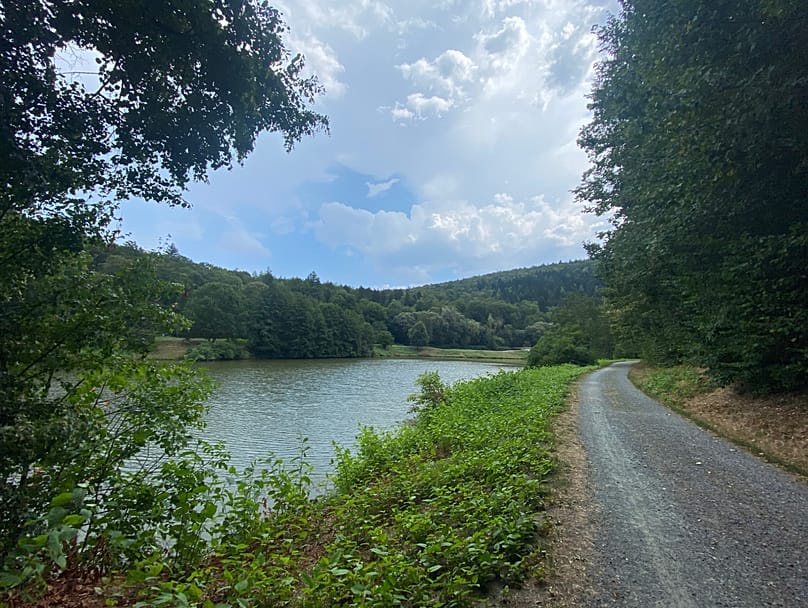 Lake near Lockenhaus castle, Burgenland, Austria