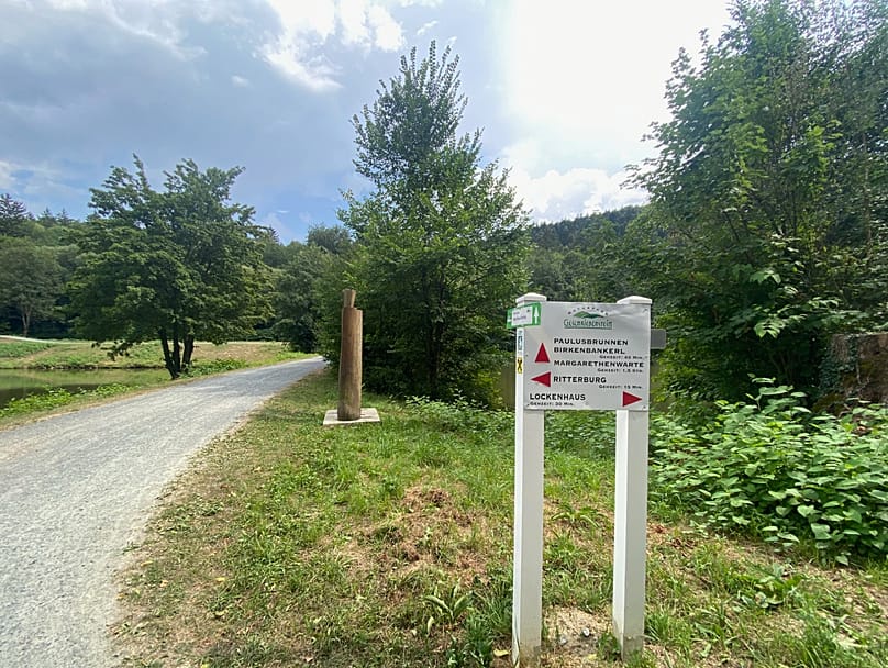 Bicycle crossroads in Burgenland, Austria