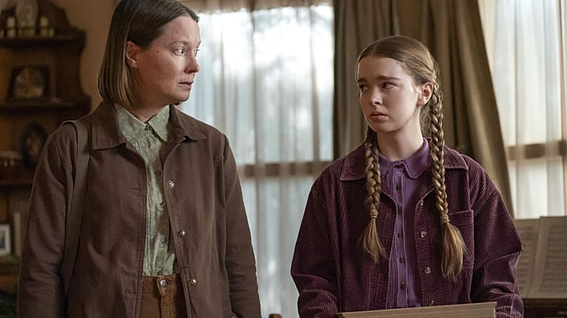 Samantha Sloyan and Summer H. Howell in 'Carrie'.  