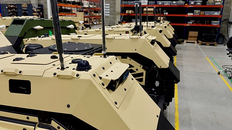 Milrem Robotics' THeMIS unmanned ground vehicle can be fitted for combat, reconnaissance, mine clearing, logistics and casualty evacuation