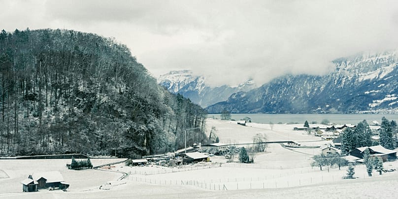 Panorama of Interlaken in Switzerland