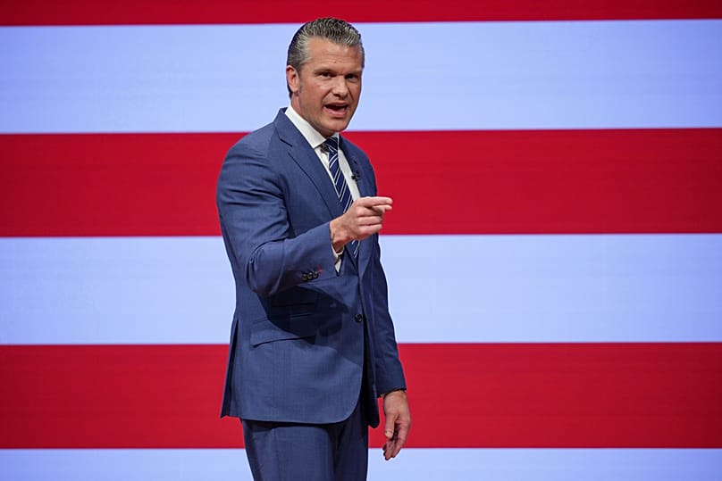 US Secretary of Defence Pete Hegseth gives a State of the Force address at Marine Corps Base Quantico, 30 September, 2026