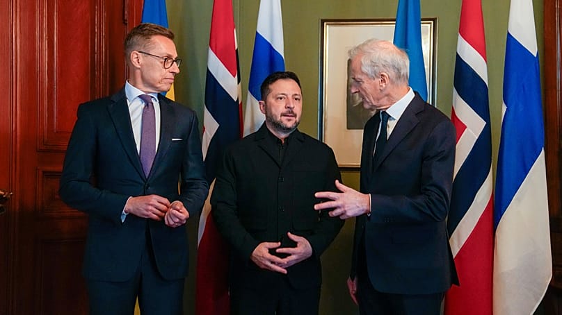 Volodymyr Zelenskyy in Oslo.