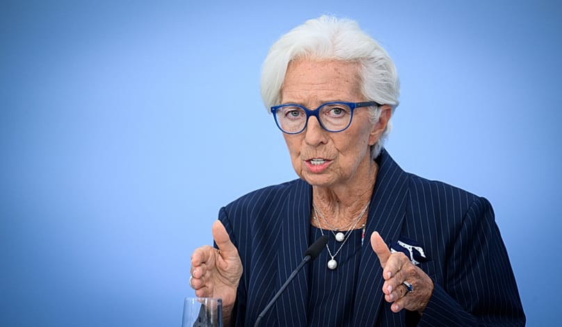 FILE. ECB President Christine Lagarde during a press conference in Berlin, Germany, 10 Sept. 2026