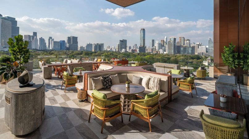 cafes with a view in bangkok andaz terrace