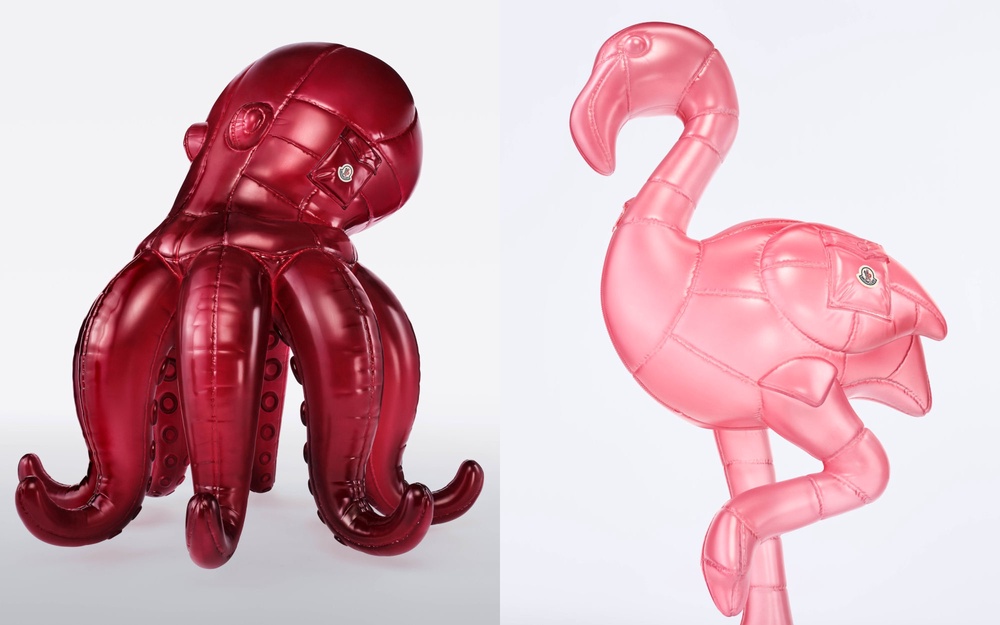 moncler summer 2026 have a puffy summer inflatable animal sculptures milan design week