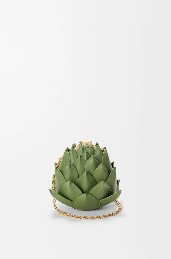 artichoke clutch loewe vegetable bag
