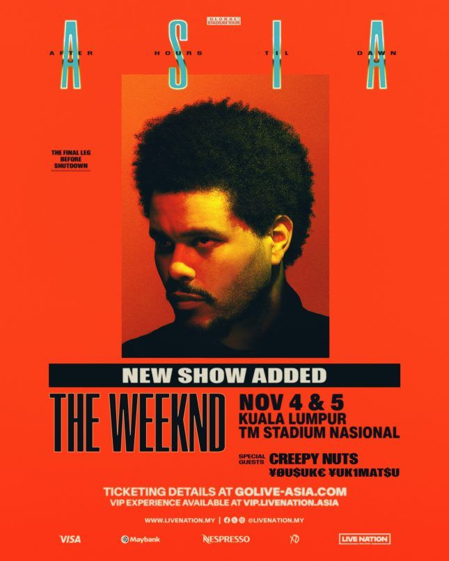 the weeknd second malaysia concert date 2026