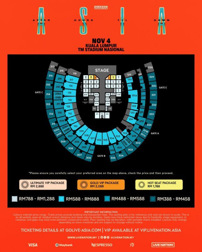 Image from: The Weeknd adds second Malaysia show after both pre-sales sell out in minutes