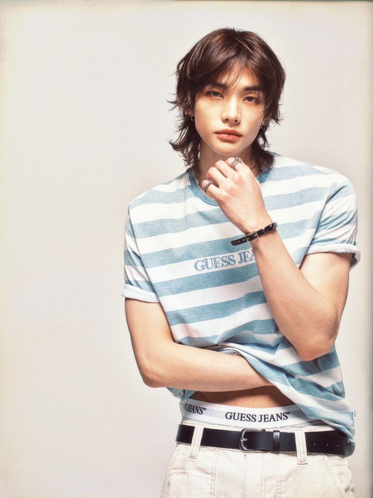 Image from: Hyunjin makes debut as GUESS Global Ambassador in SS26 campaign