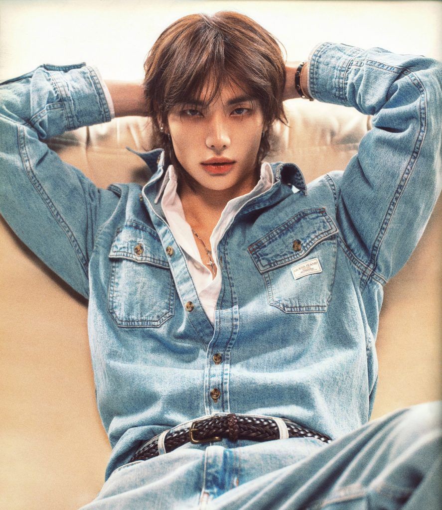 Image from: Hyunjin makes debut as GUESS Global Ambassador in SS26 campaign