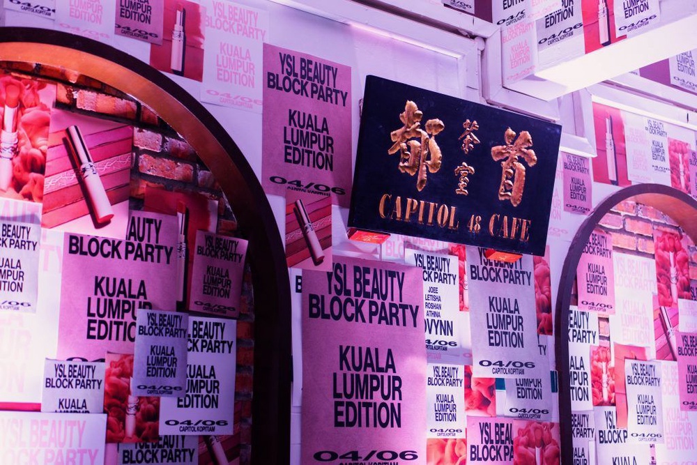 Image from: What went down at the YSL Beauty Block Party KL Edition at Capitol Cafe