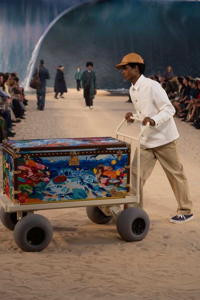 Image from: It’s surf’s up for Louis Vuitton Men’s Spring/Summer 2027 collection