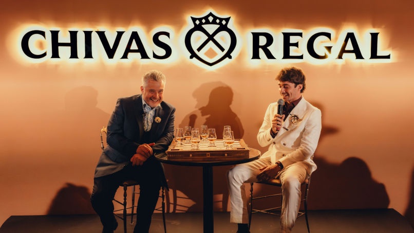 Image from: LSA Exclusive: Charles Leclerc on his debut blend and the making of Chivas Regal 16