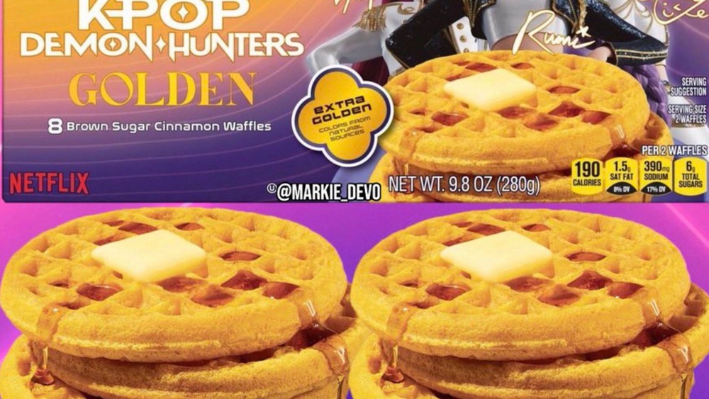 KPop Demon Hunters eggo waffles