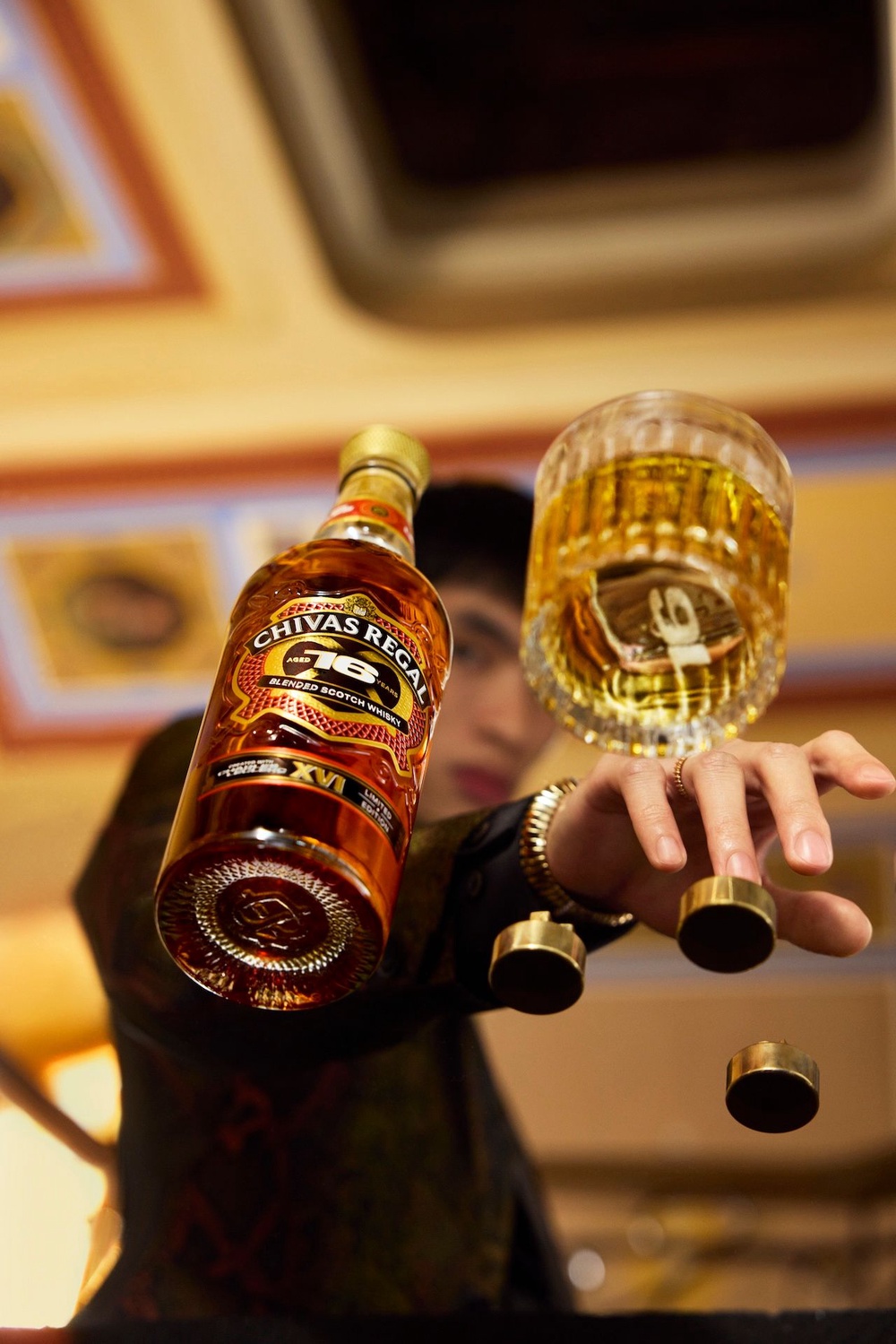 Image from: LSA Exclusive: Charles Leclerc on his debut blend and the making of Chivas Regal 16