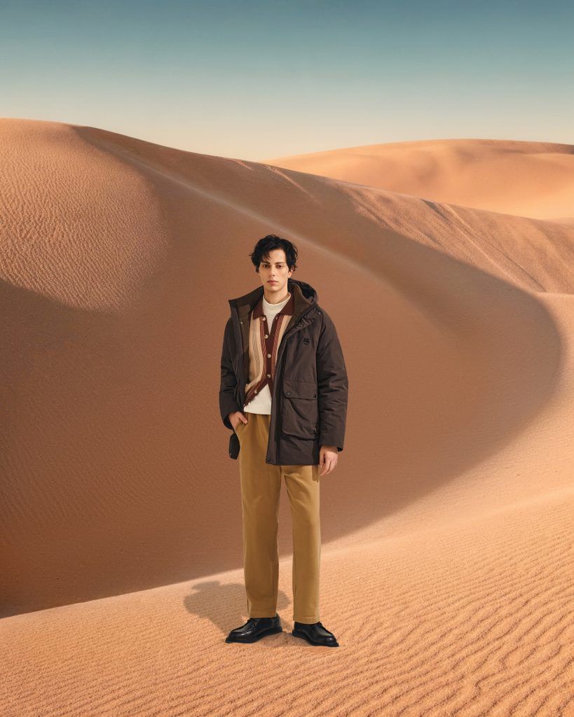 Image from: Universal Traveller’s Fall/Winter 26/27 Ascend is inspired by the modern traveller with an ambition to reach new heights