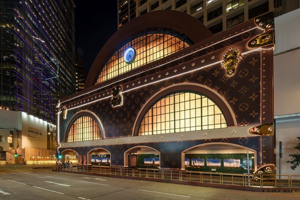 Image from: Louis Vuitton takes inspiration from the Art of Travel for Hong Kong facade