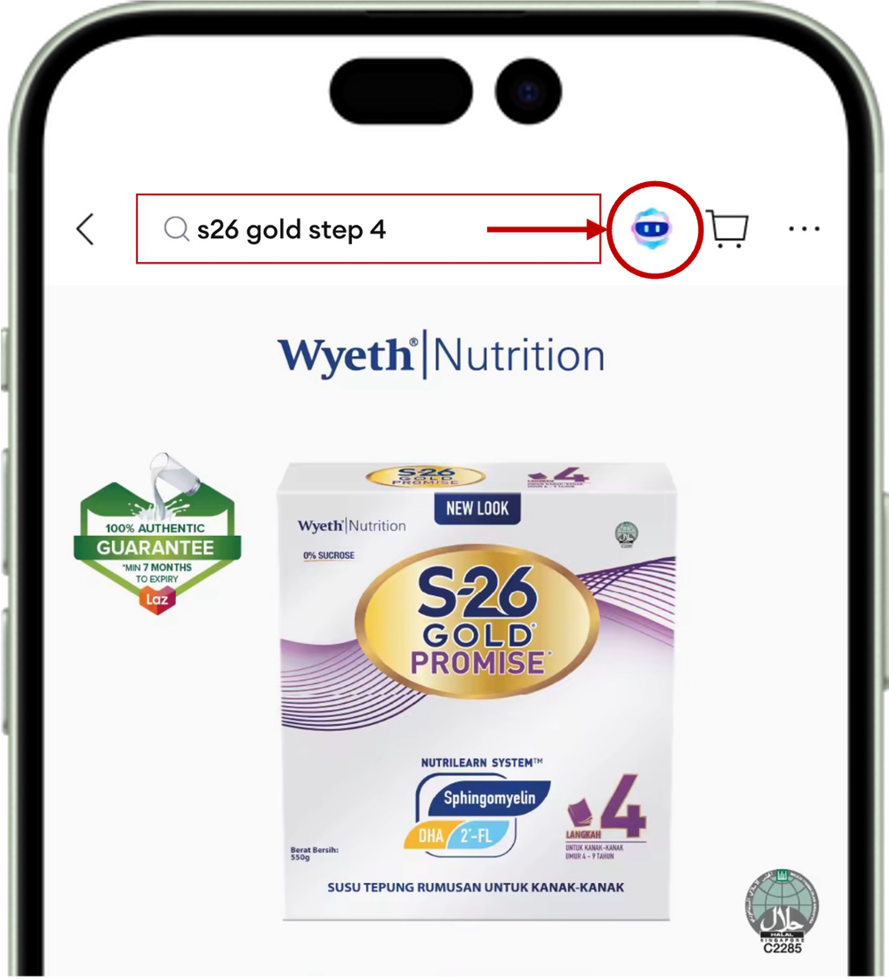 Consumers can click on the AI Lazzie icon on selected Nestlé products to ask questions and explore product information