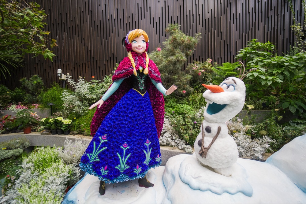 Anna and Olaf from Frozen
