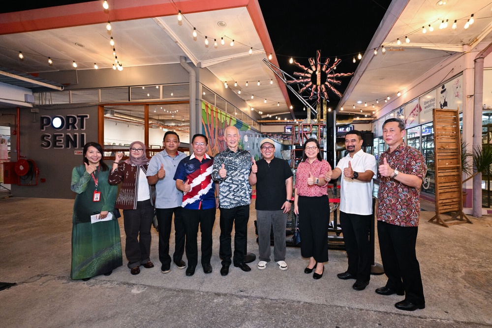 Representatives from GM Klang, Tourism Selangor and the local creative community at the launch of Port Seni, GM Klang's new creative and cultural hub, on 29 August 2026.