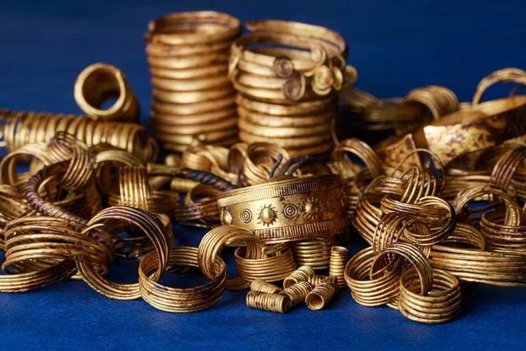 Image from: Workers Found 117 Gold Artifacts Buried in Germany During Pipeline Construction, But the Biggest Mystery Is Why They Were Hidden