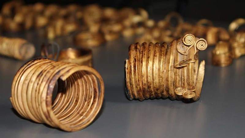 Image from: Workers Found 117 Gold Artifacts Buried in Germany During Pipeline Construction, But the Biggest Mystery Is Why They Were Hidden