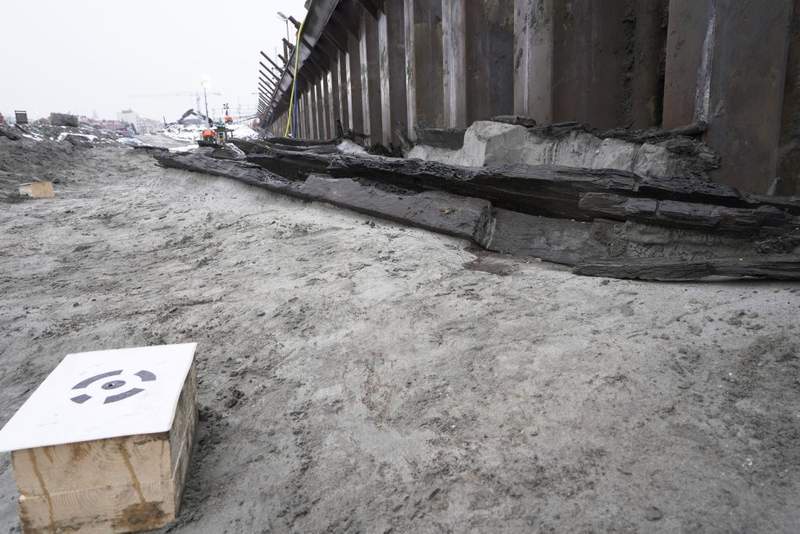 Image from: Construction Crews Digging a Swedish Tunnel Uncover Six Shipwrecks Lost Beneath the City