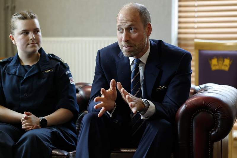 Image from: Prince William celebrates 125 years of the Royal Navy Submarine Service in Scotland