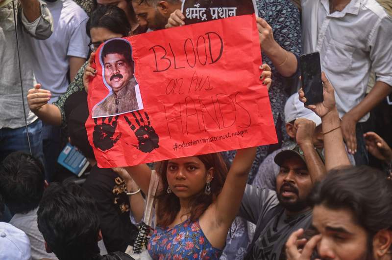 Image from: India's viral 'cockroach' youth movement takes to the streets of Delhi