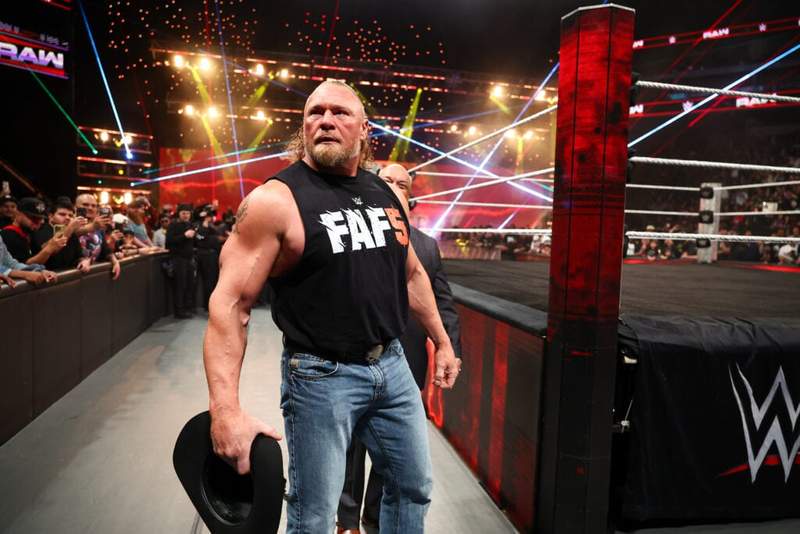 Image from: ‘It’s too fresh’: LA Knight says whether he’ll ever tell the story of Brock Lesnar’s Royal Rumble 2026 both
