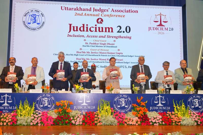 Image from: Uttarakhand CM Dhami attends Judges Association conference 'Judicium 2.0' at UPES Bidholi in Dehradun
