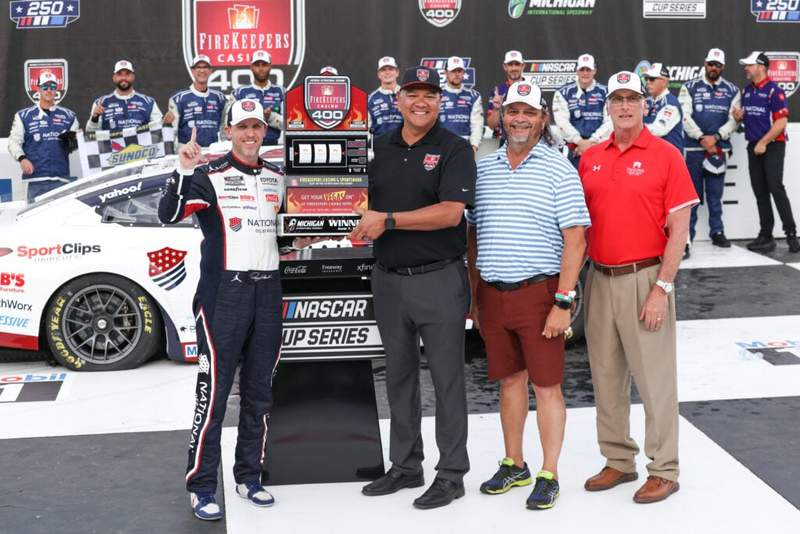 Image from: NASCAR Cup Series FireKeepers Casino 400: Full results as Denny Hamlin earns record win