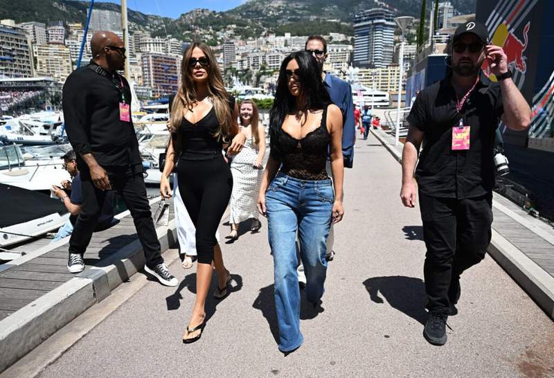 Image from: Kim Kardashian’s ‘tacky’ Monaco F1 outfits get roasted as fans tear into paddock debut
