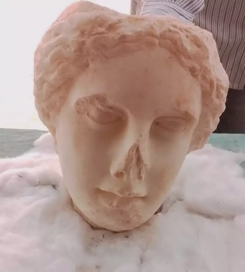 Image from: Egypt Archaeologists Uncover Aphrodite Head, Pharaoh’s Name and a Roman Basilica at Heracleopolis Magna