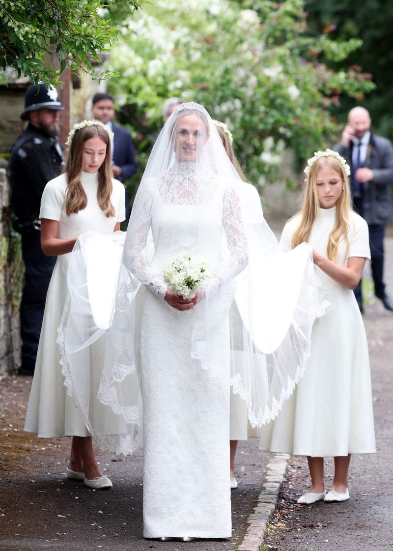 Image from: Zara's father steps out with female friend at his son's wedding