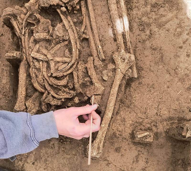 Image from: What Happened to Their Heads? Archaeologists Found 77 Headless Skeletons in a Pit at a 7,000-Year-Old Village