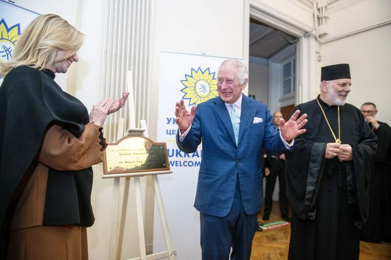 Image from: President Zelensky reveals his wife sent regards to King before Keir Starmer