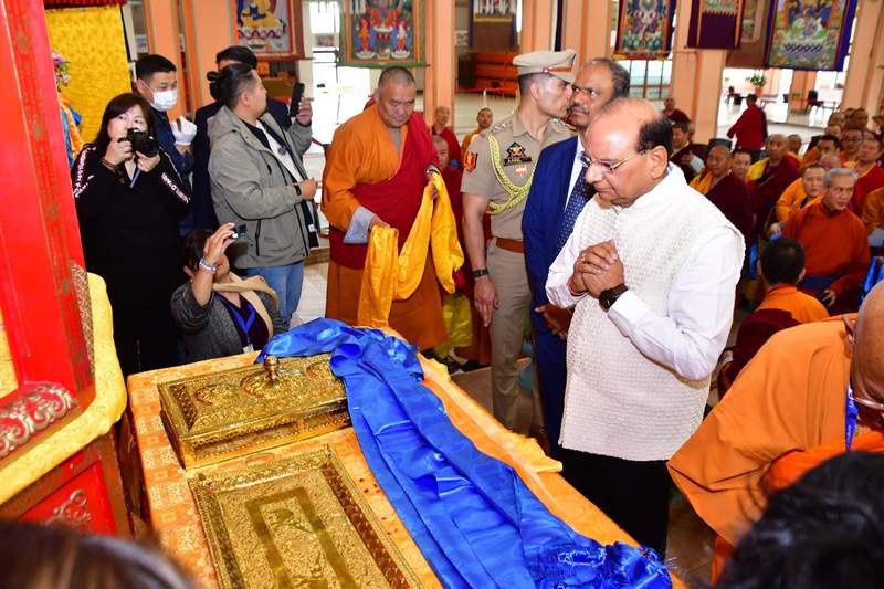 Image from: Sacred relics of Lord Buddha's chief disciples return to Delhi from Mongolia; LG Ladakh hails "profoundly historic moment"